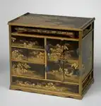 Japanese incense guessing game; 1615–1868; lacquer; overall: 23 x 25.4 x 16.6&nbsp;cm; Cleveland Museum of Art (Cleveland, Ohio, US)