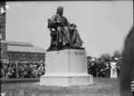 Closeup of the statue