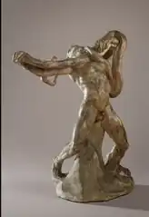 Auguste Rodin, Man with Serpent, 1885, plaster [5]