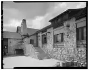 East side of lodge