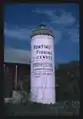 Sport-O-Lectric Silo sign, in New London, in Wisconsin