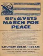 Leaflet targeting Veterans and GIs.