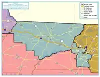 Map of the district